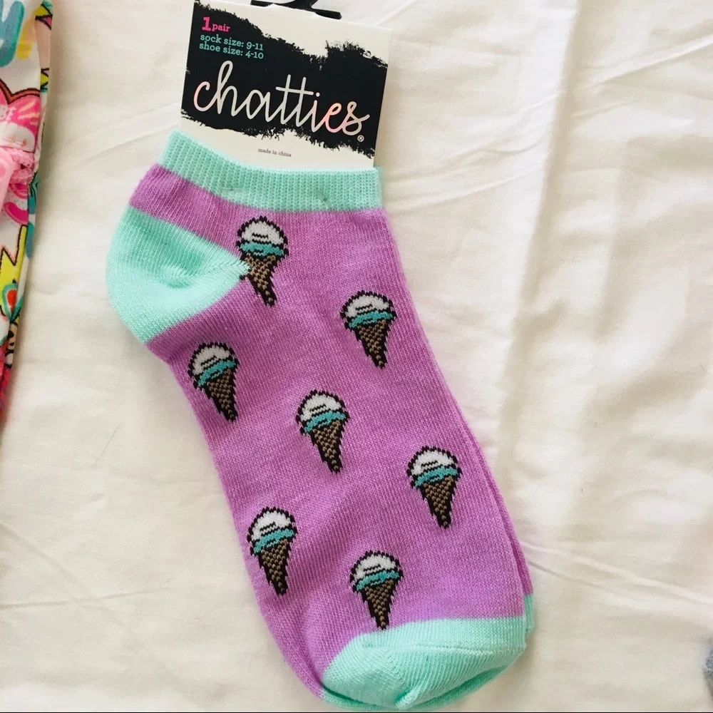 SOCKS 2 ICE CREAM PASTEL CROSSBODY 24 PONY HOLDERS